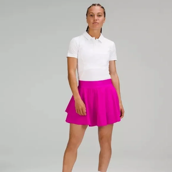 Lululemon Athletica Court Rival Long Pink Skirt - Picture 1 of 7